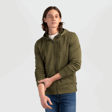 Outdoor Research Men's Emersion Fleece Hoodie Loden Heather