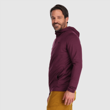 Outdoor Research Men's Baritone Full Zip Hoodie Kalamata Heather