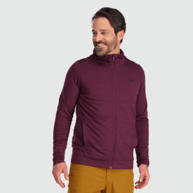 Outdoor Research Men's Baritone Full Zip Hoodie Kalamata Heather