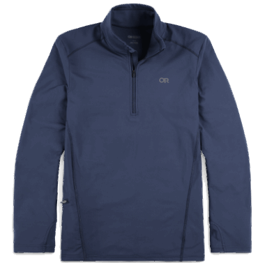 Outdoor Research Men's Baritone Quarter Zip Naval Blue