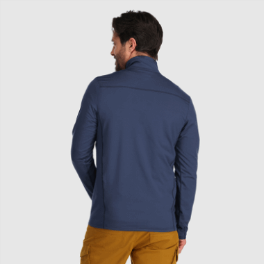 Outdoor Research Men's Baritone Quarter Zip Naval Blue