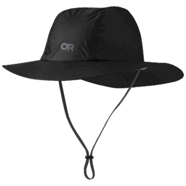 Outdoor Research Helium Rain Full Brim Hat Black