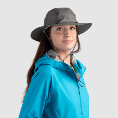 Outdoor Research Helium Rain Full Brim Hat Pewter