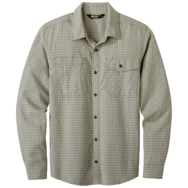 Outdoor Research Men's Ironhorse L/S Shirt Flint Plaid