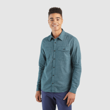 Outdoor Research Men's Ironhorse L/S Shirt Treeline Plaid