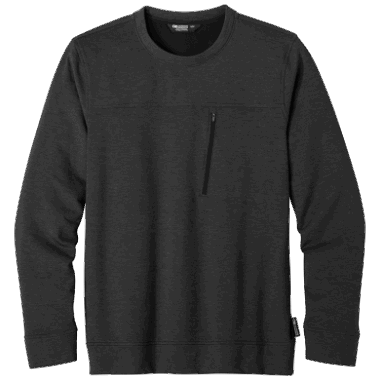 Outdoor Research Men's Emersion Fleece Crew Black Heather