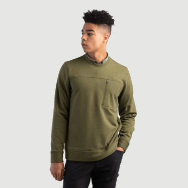 Outdoor Research Men's Emersion Fleece Crew Loden Heather