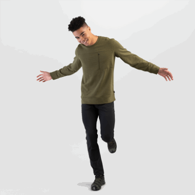 Outdoor Research Men's Emersion Fleece Crew Loden Heather