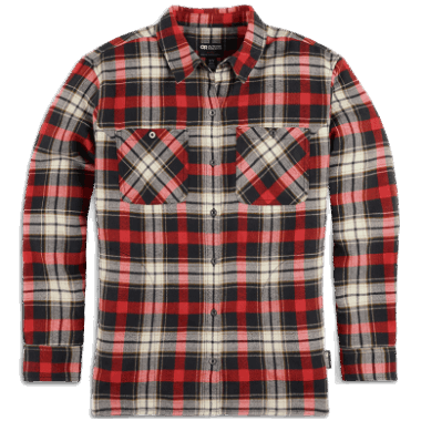 Outdoor Research Women's Feedback Flannel Shirt Cranberry Plaid