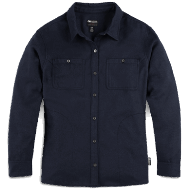 Outdoor Research Women's Feedback Flannel Shirt Naval Blue