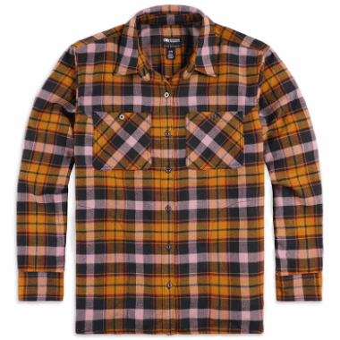 Outdoor Research Women's Feedback Flannel Shirt Tapenade Plaid