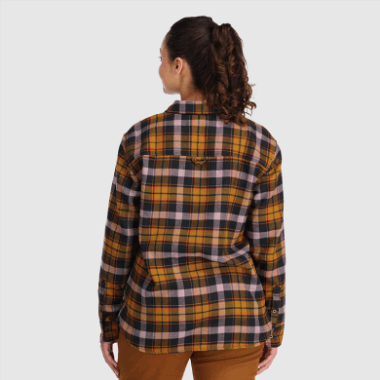 Outdoor Research Women's Feedback Flannel Shirt Tapenade Plaid