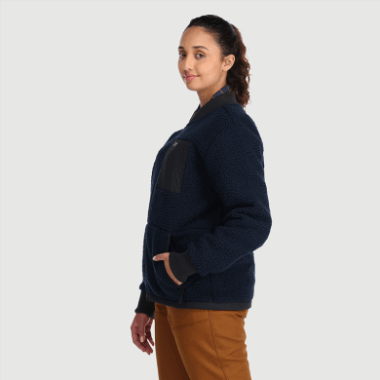 Outdoor Research Women's Juneau Sherpa Fleece Jacket Naval Blue