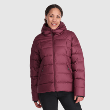 Outdoor Research Women's Coldfront Down Hoodie Kalamata