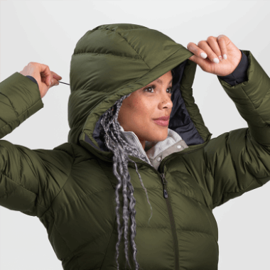 Outdoor Research Women's Coldfront Down Hoodie Loden