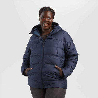Outdoor Research Women's Coldfront Down Hoodie Naval Blue
