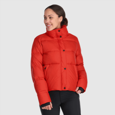 Outdoor Research Women's Coldfront Down Jacket Cranberry