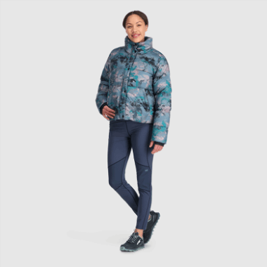 Outdoor Research Women's Coldfront Down Jacket Nimbus Watercolor