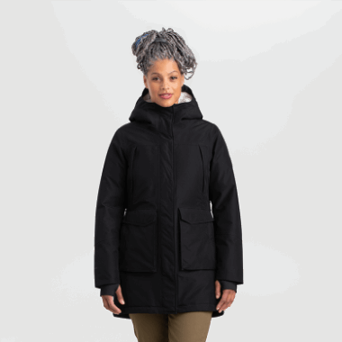 Outdoor Research Women's Stormcraft Down Parka Black