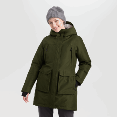 Outdoor Research Women's Stormcraft Down Parka Loden