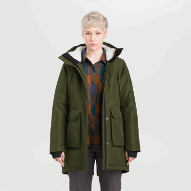 Outdoor Research Women's Stormcraft Down Parka Loden