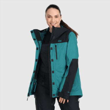 Outdoor Research Women's Kulshan Storm Jacket Deep Lake/Black