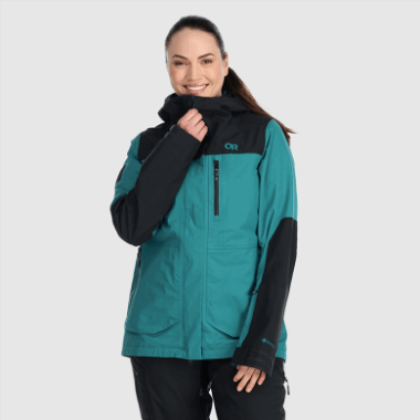 Outdoor Research Women's Kulshan Storm Jacket Deep Lake/Black