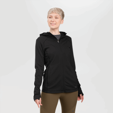 Outdoor Research Women's Melody Full Zip Hoodie Black