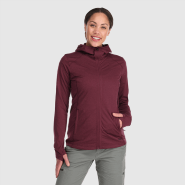 Outdoor Research Women's Melody Full Zip Hoodie Kalamata Heather
