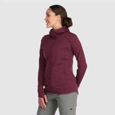 Outdoor Research Women's Melody Full Zip Hoodie Kalamata Heather
