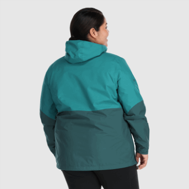 Outdoor Research Women's Aspire Ii Gore-Tex® Plus Size Rain Jacket Deep Lake/Treeline