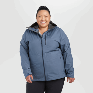 Outdoor Research Women's Aspire Ii Gore-Tex® Plus Size Rain Jacket Nimbus