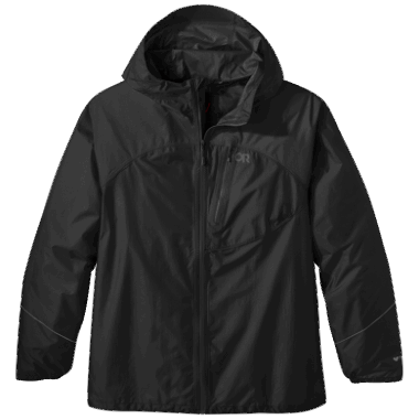 Outdoor Research Women's Helium Rain Plus Size Jacket Black