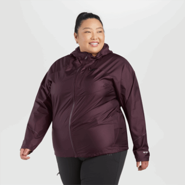 Outdoor Research Women's Helium Rain Plus Size Jacket Elk