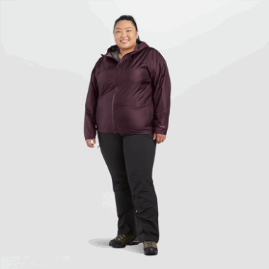 Outdoor Research Women's Helium Rain Plus Size Jacket Elk