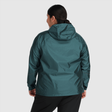 Outdoor Research Women's Helium Rain Plus Size Jacket Treeline
