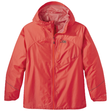 Outdoor Research Women's Helium Rain Plus Size Jacket Sunset
