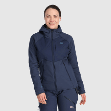 Outdoor Research Women's Vigor Plus Fleece Hoodie Naval Blue