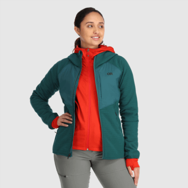 Outdoor Research Women's Vigor Plus Fleece Hoodie Treeline
