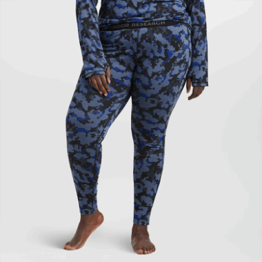 Outdoor Research Women's Alpine Onset Merino Bottoms Naval Blue Camo