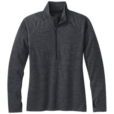 Outdoor Research Women's Alpine Onset Merino Half Zip Charcoal Heather