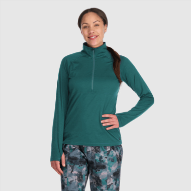 Outdoor Research Women's Alpine Onset Merino Half Zip Treeline