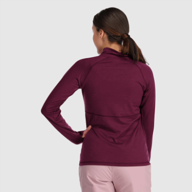 Outdoor Research Women's Alpine Onset Merino 150 Half Zip-Plus Kalamata