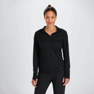 Outdoor Research Women's Echo Quarter Zip Black