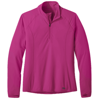 Outdoor Research Women's Echo Quarter Zip Fuchsia
