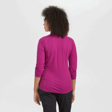 Outdoor Research Women's Echo Quarter Zip Fuchsia