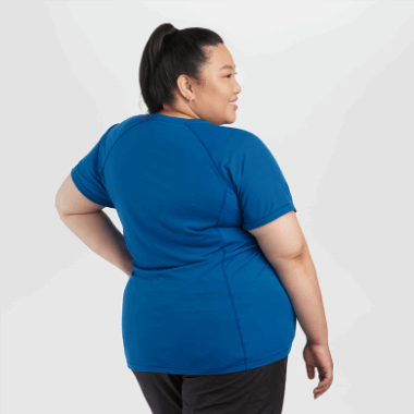 Outdoor Research Women's Echo Plus Size T-Shirt Classic Blue