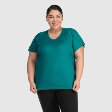 Outdoor Research Women's Echo Plus Size T-Shirt Deep Lake