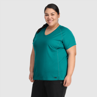 Outdoor Research Women's Echo Plus Size T-Shirt Deep Lake