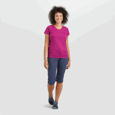 Outdoor Research Women's Echo Plus Size T-Shirt Fuchsia